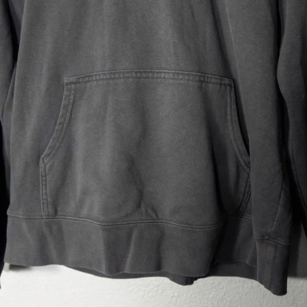The North Face Gray Fleece Hoodie Rainbow Logo Size L Athleisure Outdoors - Picture 6 of 9